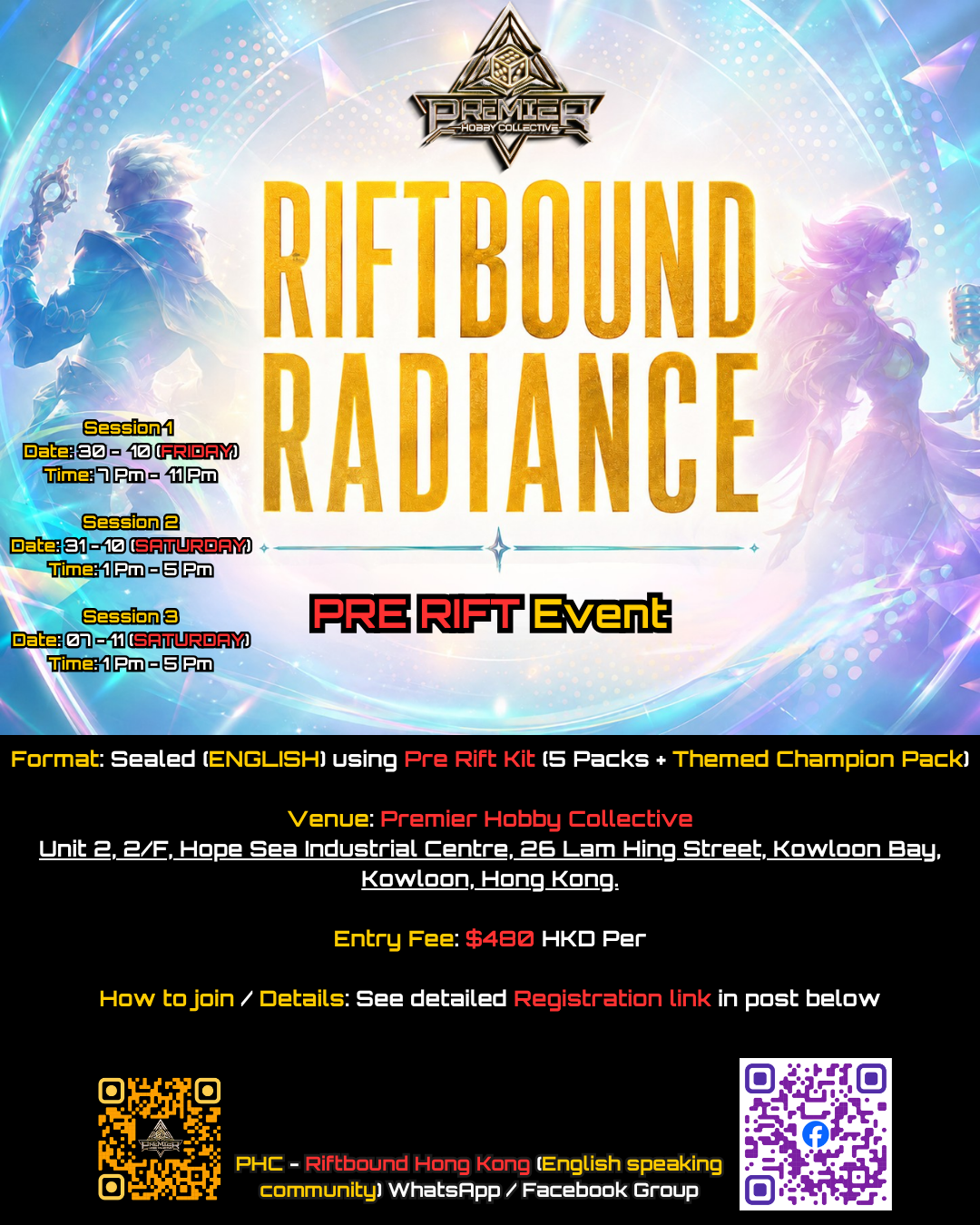 Riftbound - Events: Set 5 Radiance "Pre Rift" Ticket
