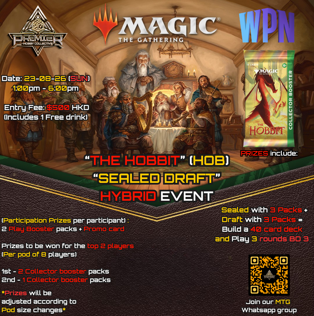 MTG - The Hobbit (HOB) "Sealed Draft" Hybrid Event Ticket