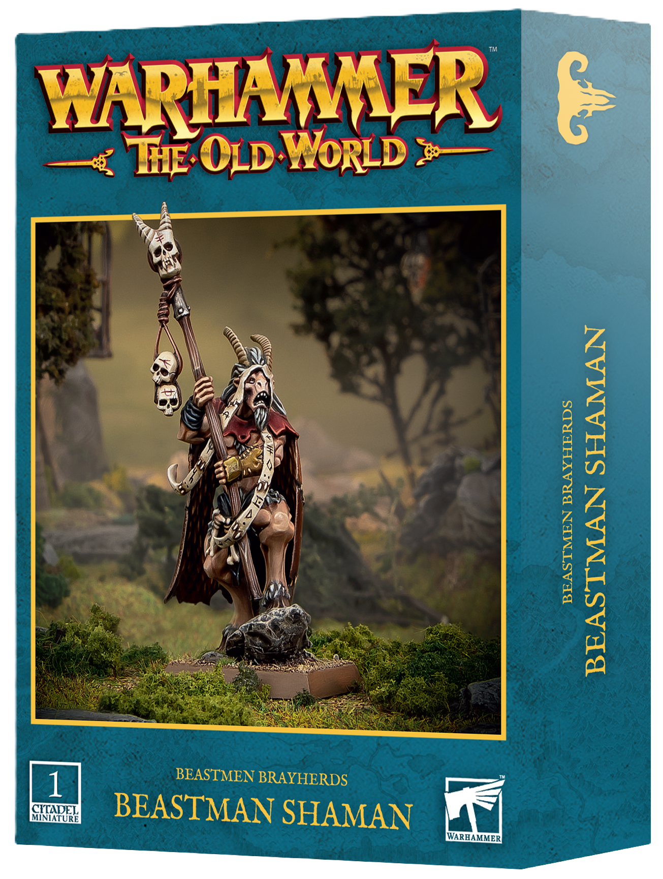 TOW - BEASTMEN BRAYHERDS: BEASTMAN SHAMAN (Cut-Off 7-6)