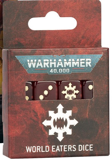 40K - WARHAMMER 40000: WORLD EATERS DICE (Cut-Off 03-05-25)