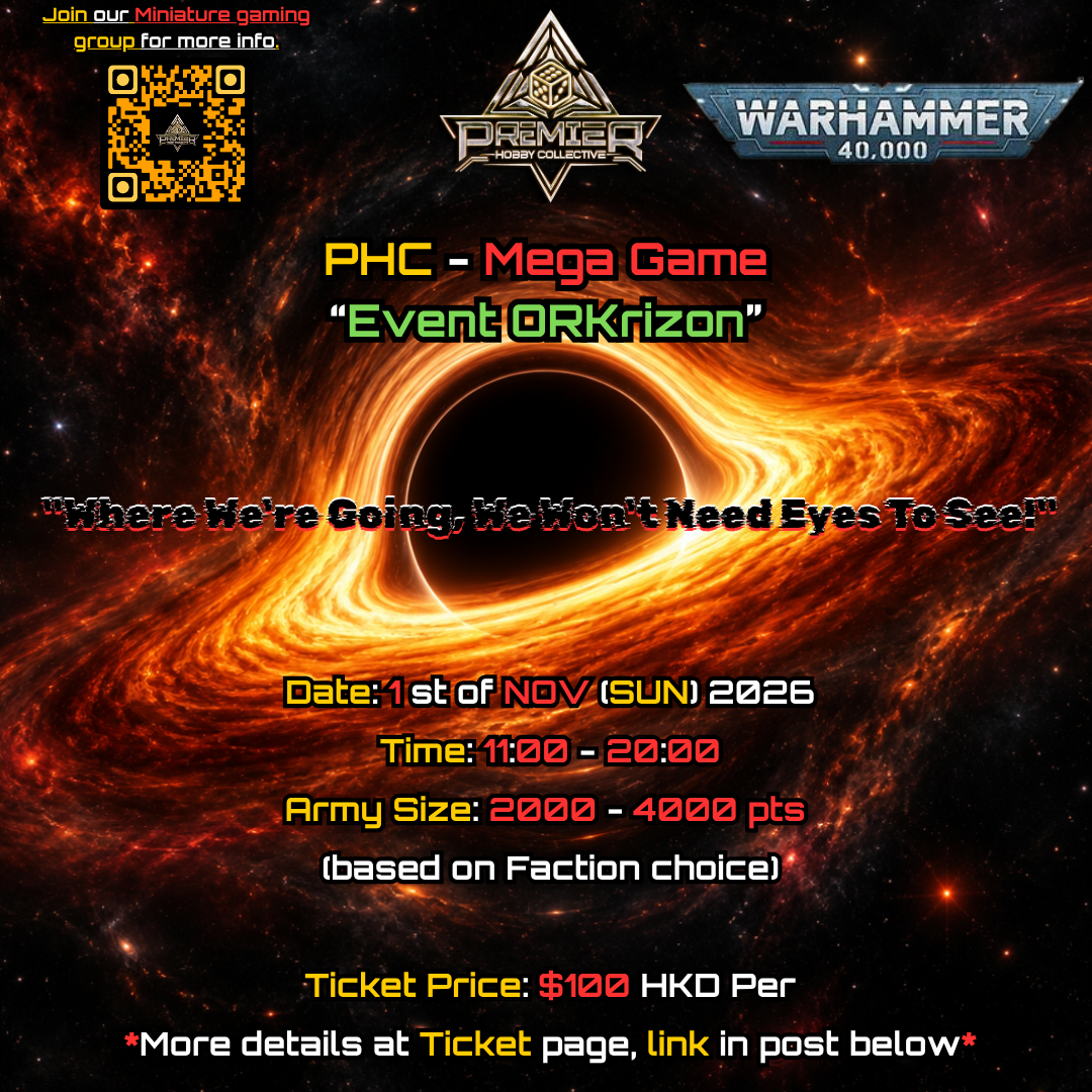 (PHC) - Warhammer 40K "Event Orkrizon" (Event Ticket)