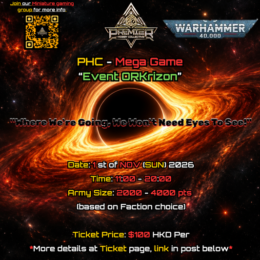(PHC) - Warhammer 40K "Event Orkrizon" (Event Ticket)