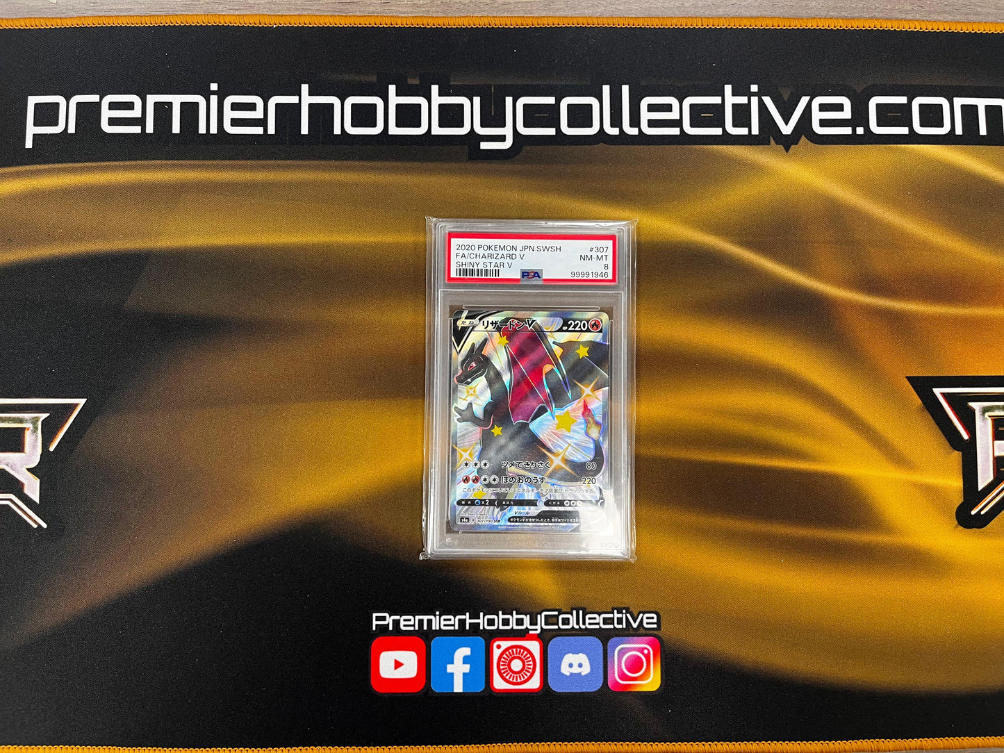 2020 Pokemon (JP) Shiny Star V - Charizard V (PSA 8) (307/190)