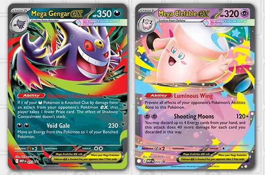 (Pre Order) Pokemon TCG - "Mega Moonlit - Mega Gengar EX / Mega Clefable EX" (Mini tin sets) (EN) (Cut off 28-06)