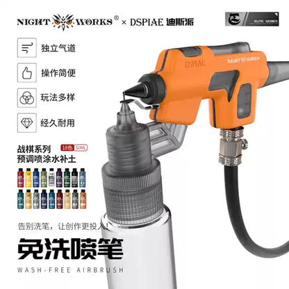 (Night Works) 夜之工坊免洗噴筆 Wash-Free Airbrush (contactless air brush)
