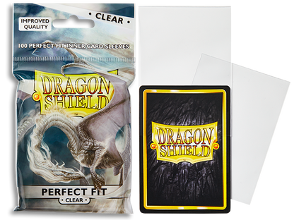 Dragon Shield 100 - Perfect Fit Deck Protector Sleeves - (Clear)