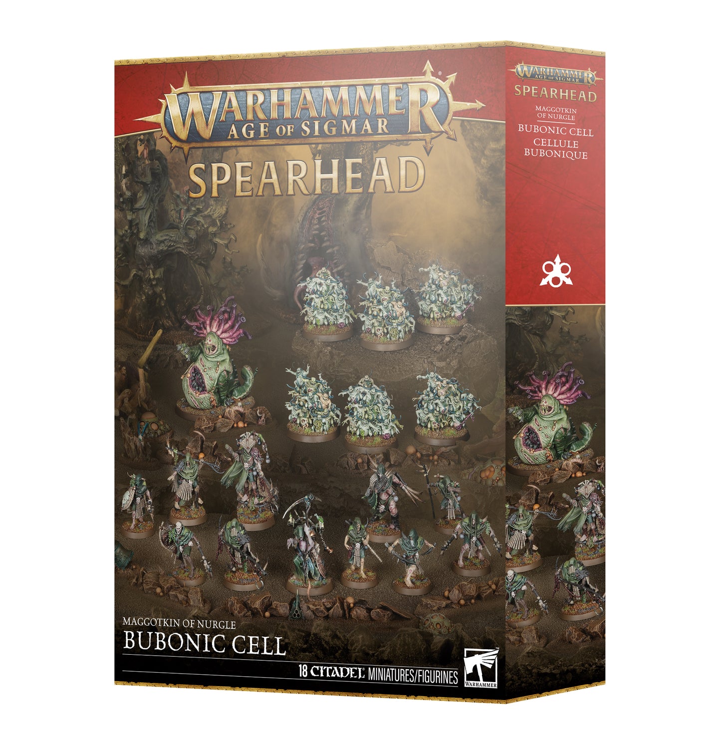 (Pre-Order) AOS - SPEARHEAD: MAGGOTKIN/NURGLE:BUBONIC CELL