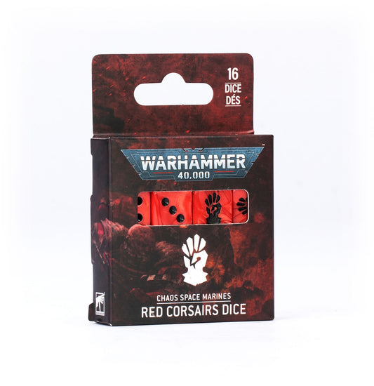 (Pre-Order) 40K - CHAOS SPACE MARINES: RED CORSAIRS DICE (Cut-Off  14 -03-2026)
