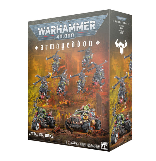 (Pre-Order) 40K - 40K - ARMAGEDDON BATTALION: ORKS (Cut-Off - 2 - 5 -2026)  (Cut-Off - 2 - 5 -2026)