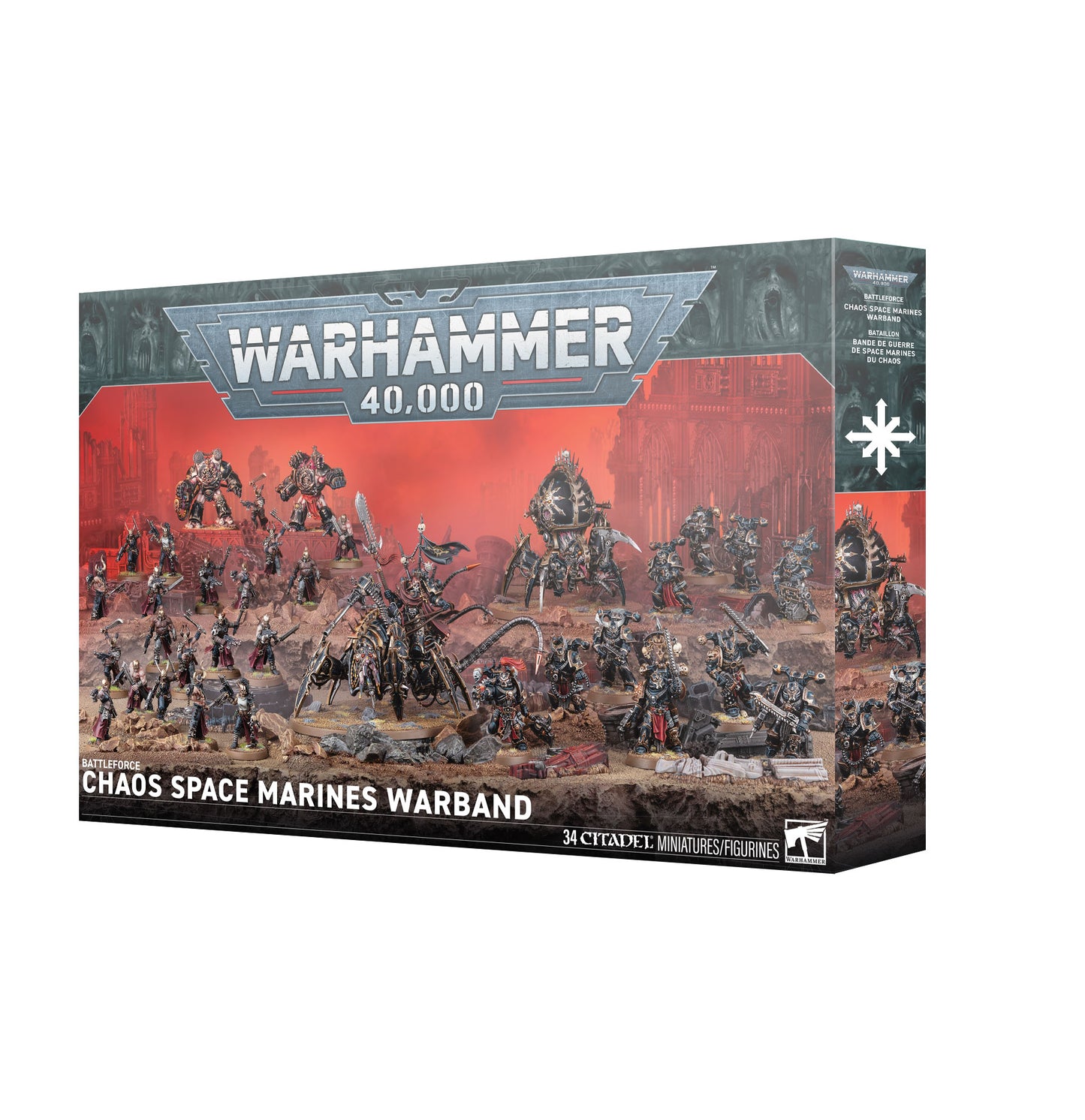 (Pre-Order) 40K - BATTLEFORCE: CHAOS S/MARINES WARBAND (Cut-Off  04 - 07 - 2026)