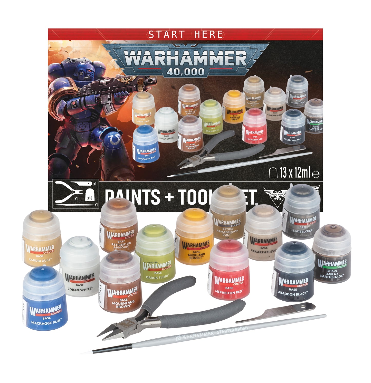 40K - 40K PAINTS + TOOLS SIM+TRA CHN POL/SCAND