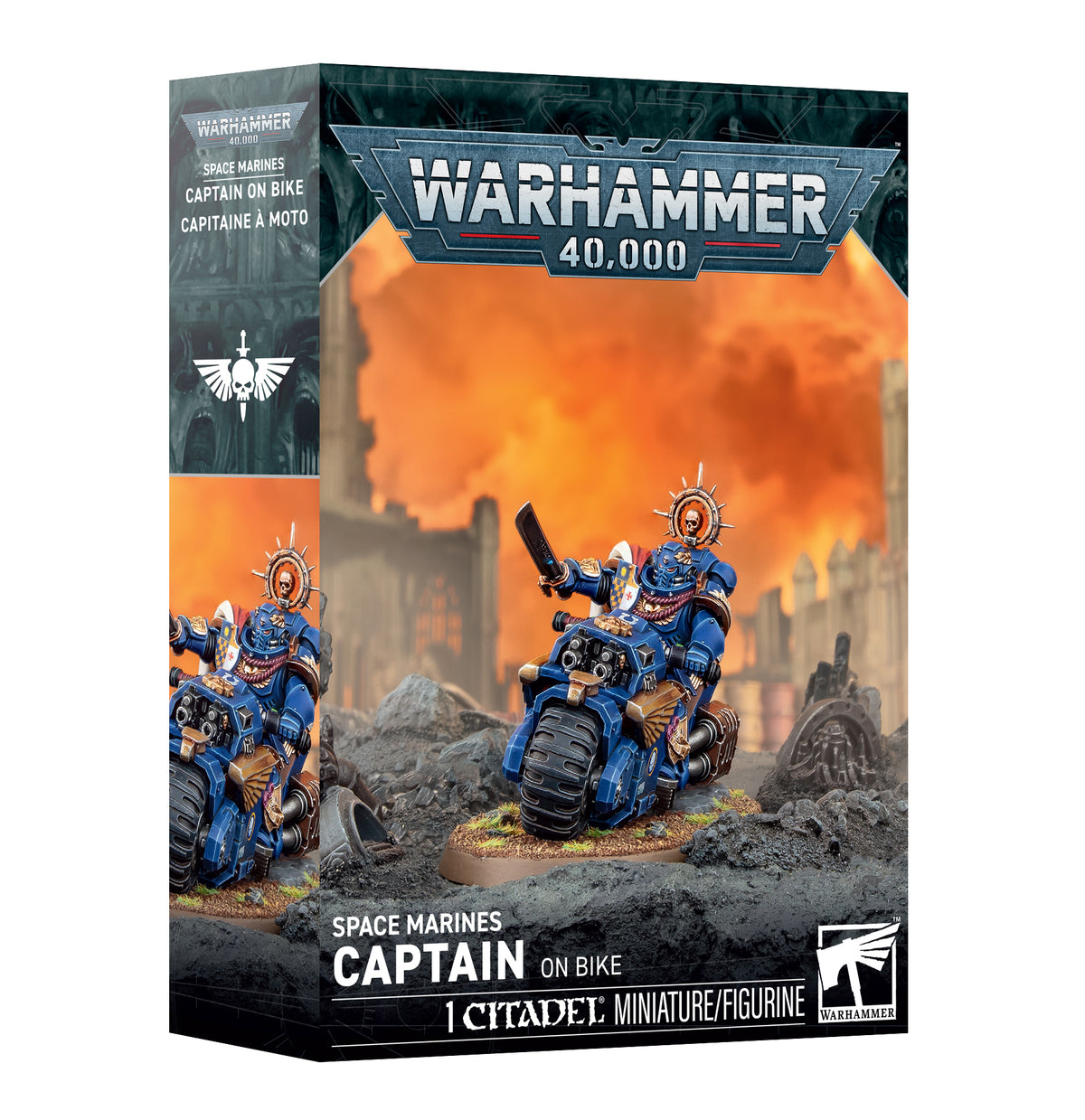 (Pre-Order) 40K - SPACE MARINES: CAPTAIN ON BIKE (Cut-Off 26  - 09 -2026)