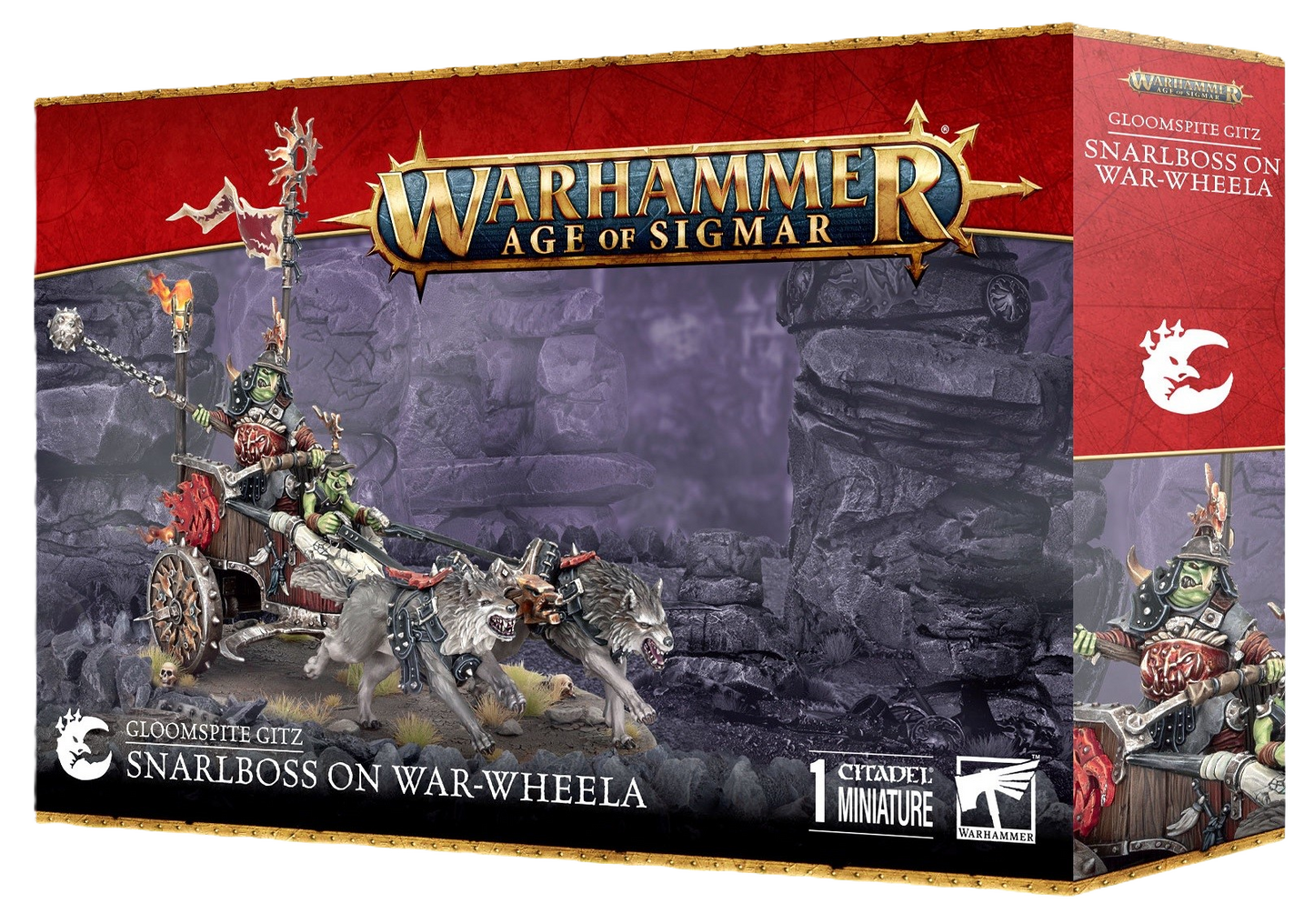 AOS - GLOOMSPITE GITZ: SNARLBOSS ON WAR-WHEELA